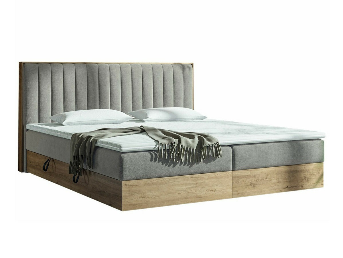Cama continental ComfiDream Odelra (Carvalho dourado + Soro 90)