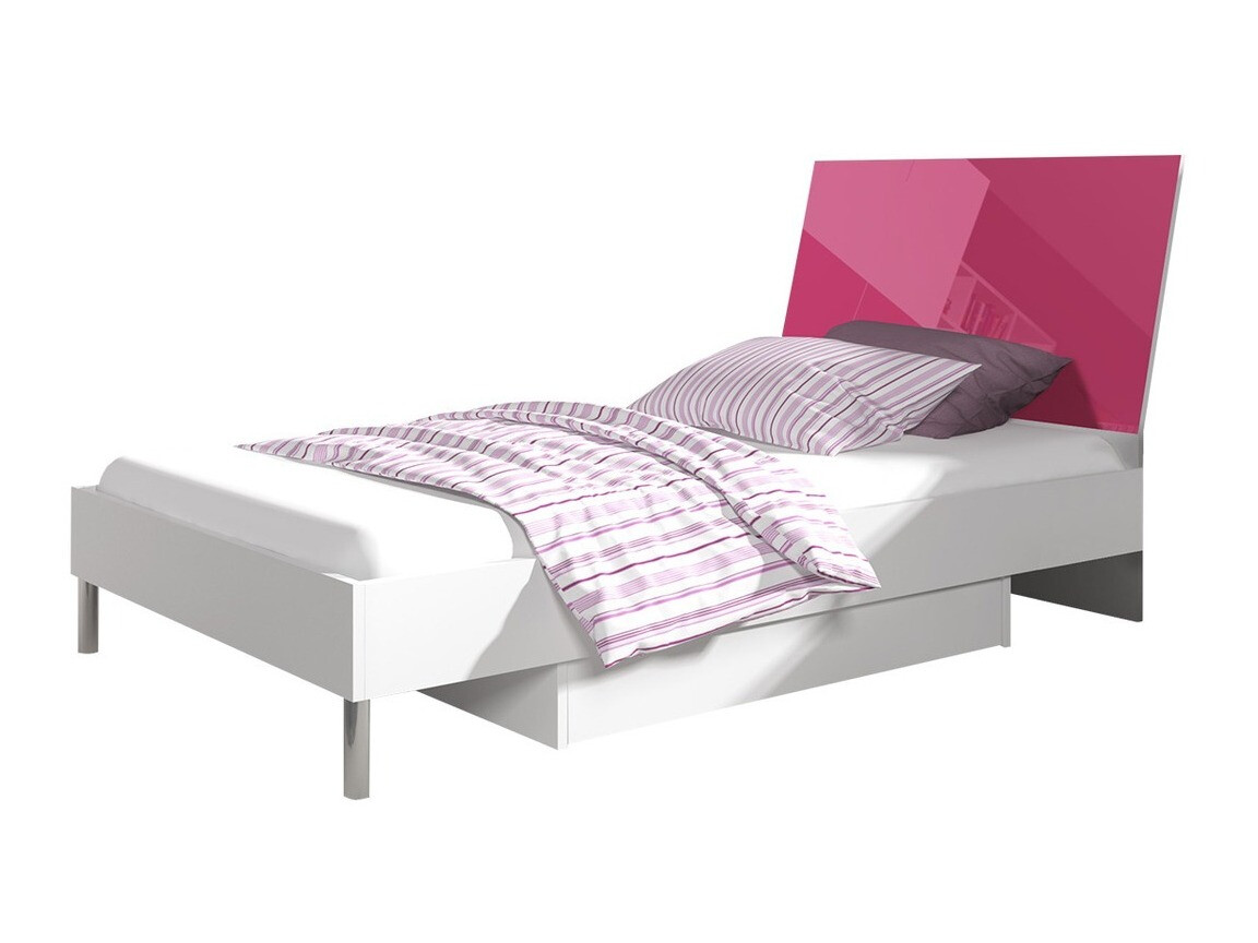 Cama Salmere 102 (Branco + Cor-de-rosa brilhante)