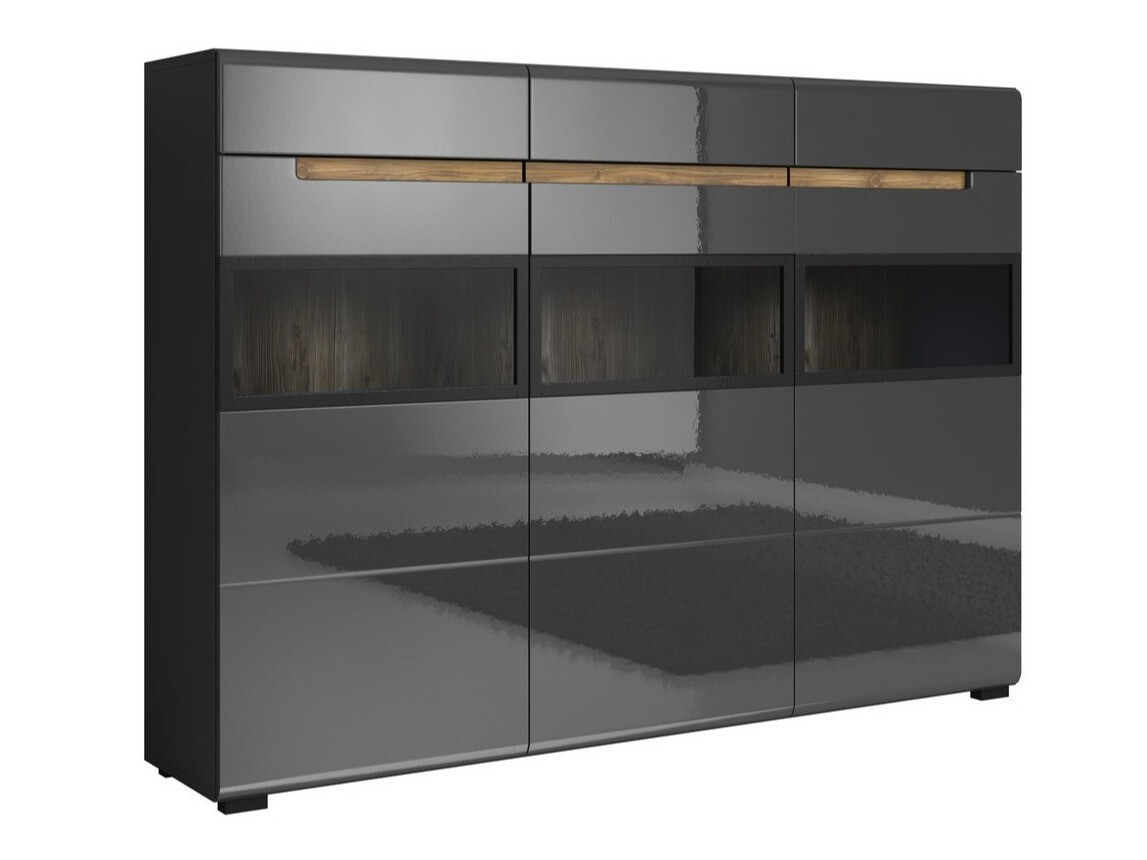 Cómoda Austin D106 (Antracite + Gloss antracite)