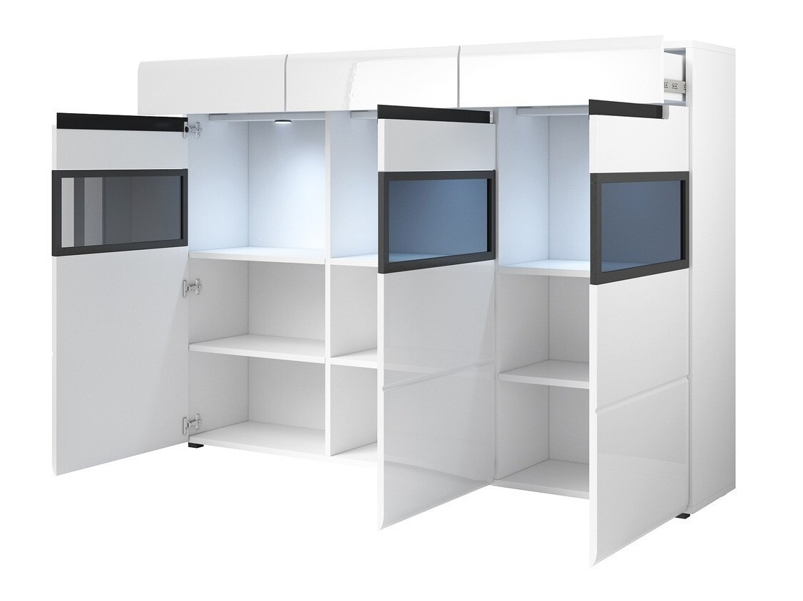 Cómoda Austin D106 (Antracite + Gloss antracite)