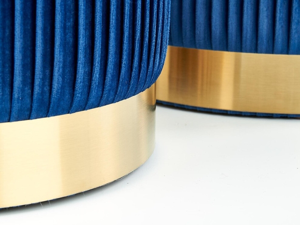 Conjunto de pufes Houston 1153 (Azul escuro)