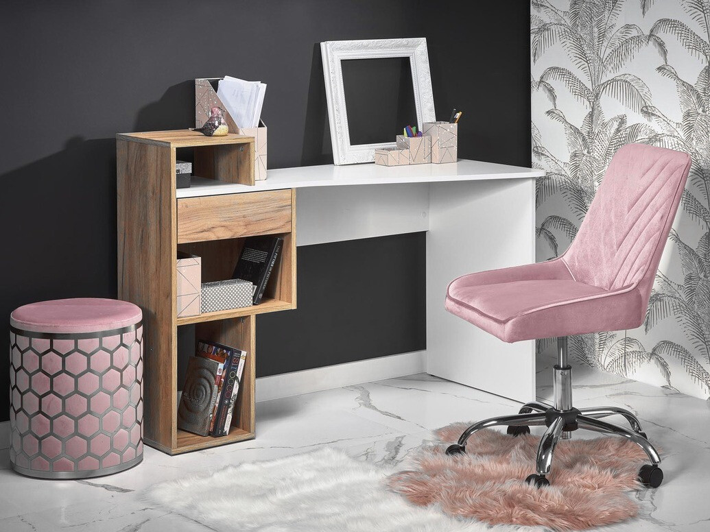 Pufe Houston 1132 (Rosé + Prata)