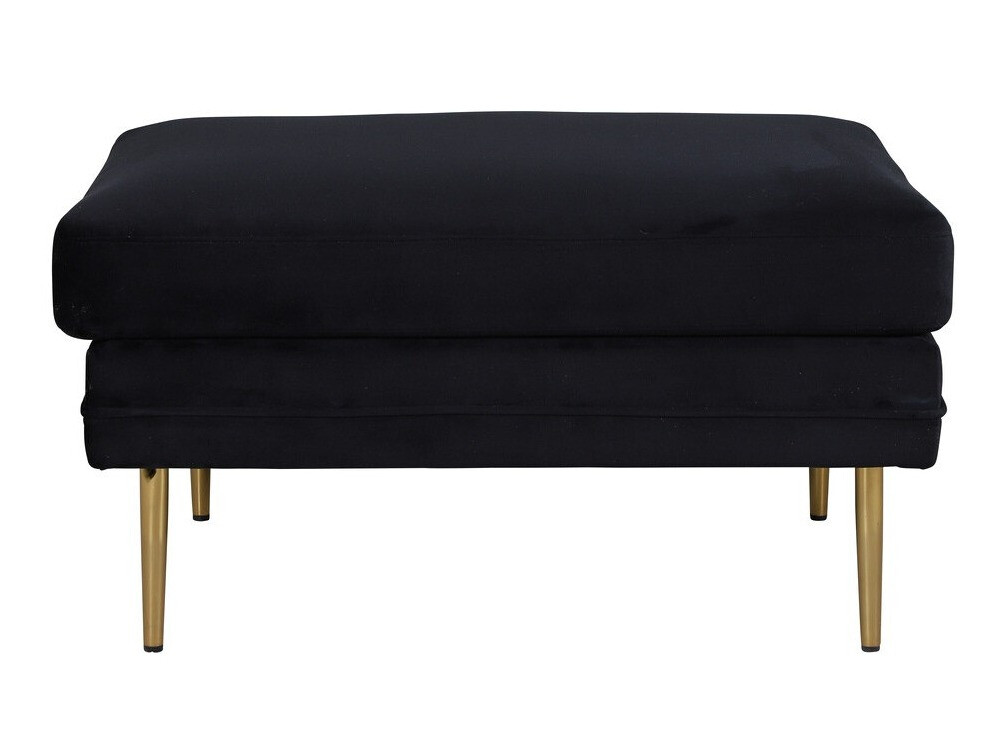 Banco estofado Dallas 2653 (Preto + Dourado)