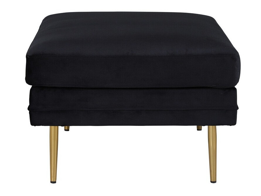 Banco estofado Dallas 2653 (Preto + Dourado)