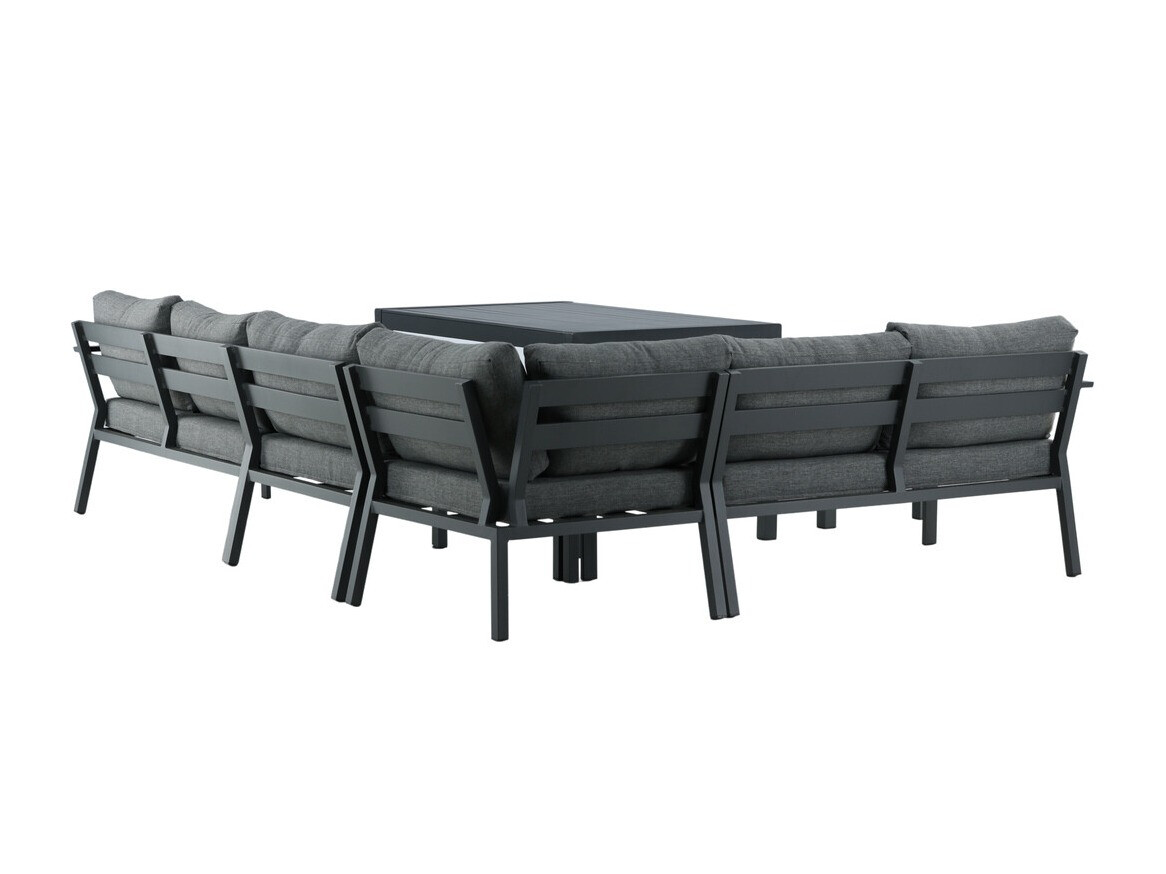 Conjunto de mobiliário para o exterior Dallas 3119 (Preto + Cinzento)