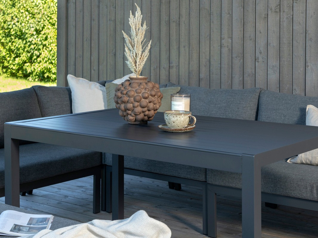 Conjunto de mobiliário para o exterior Dallas 3119 (Preto + Cinzento)