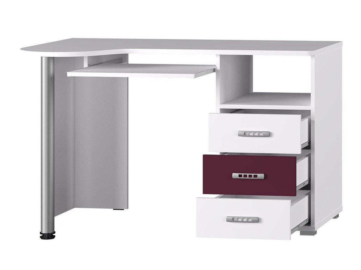 Mesa de escritório Toledo B106 (Madeira de freixo + Verde)