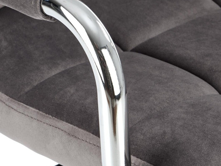 Cadeira de escritório Houston 1198 (Cinzento + Prata)