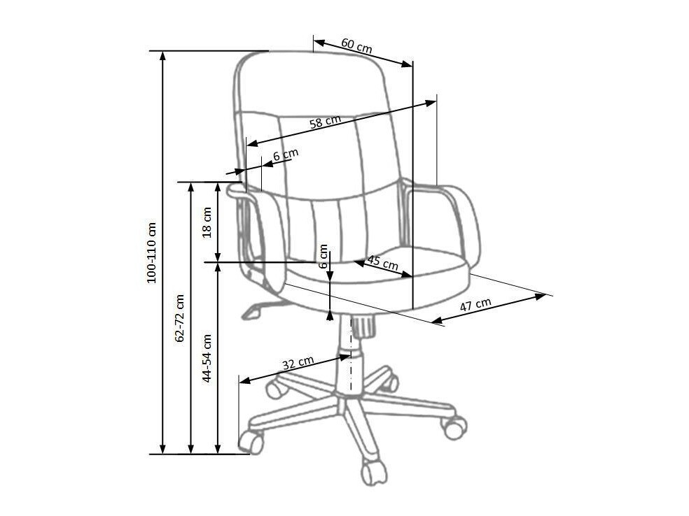 Cadeira de escritório Houston 594 (Castanho)