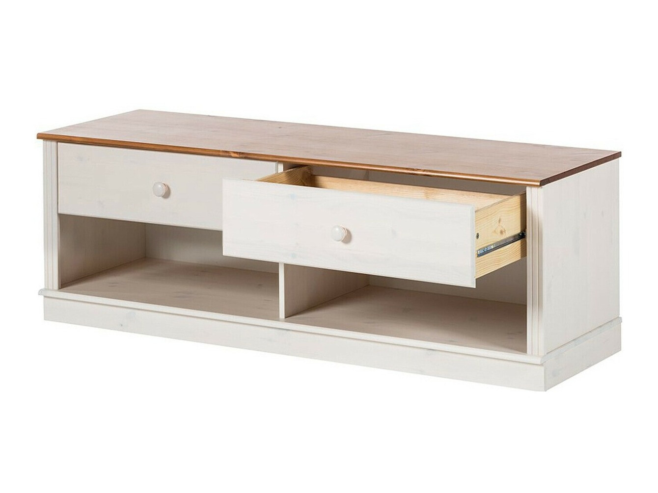 Conjunto para sala de estar Saltoro 141 (Branco + Pinheiro)