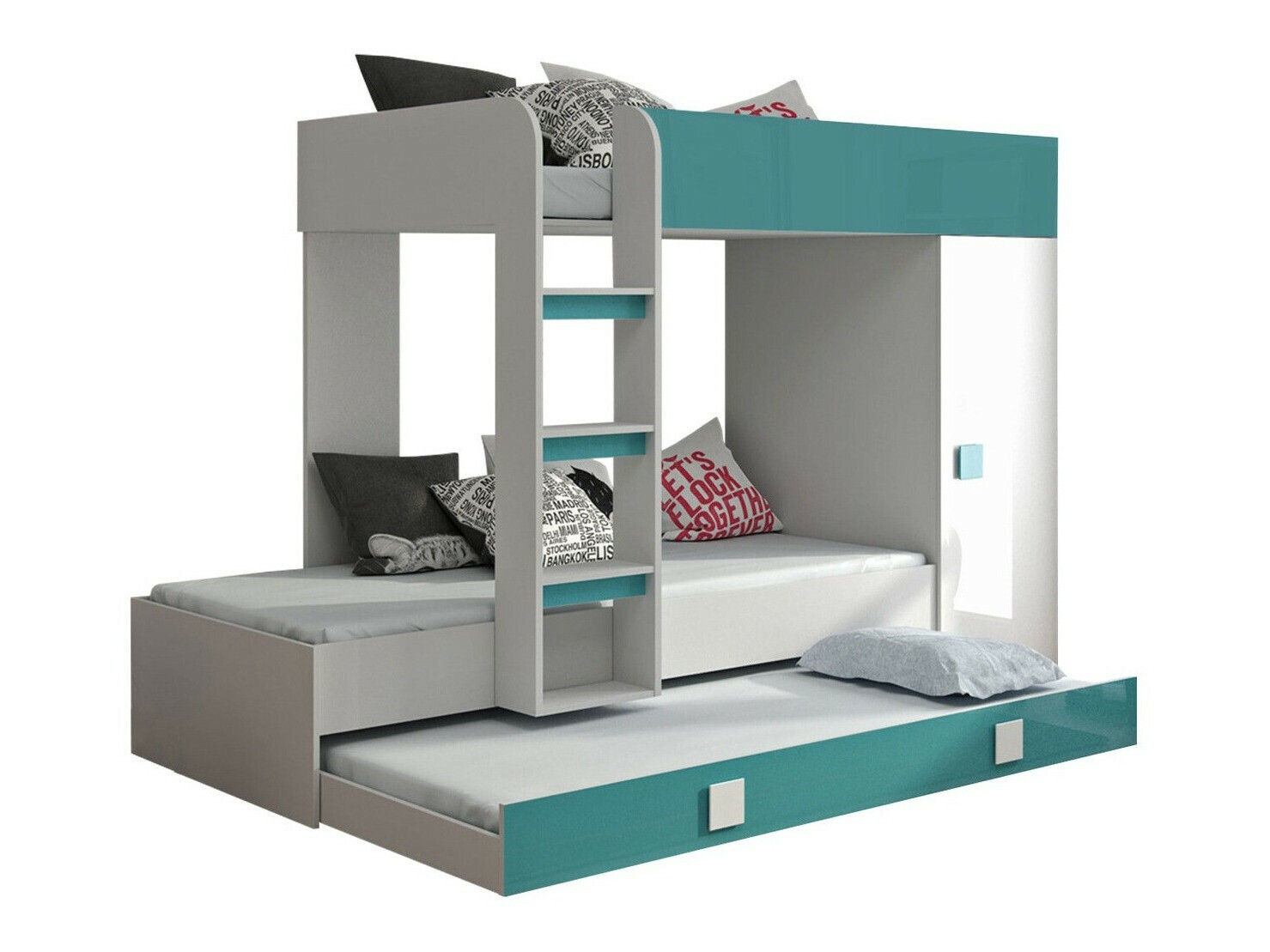 Beliche Hartford 191 (Branco + Brilhante Turquesa + Branco brilhante)