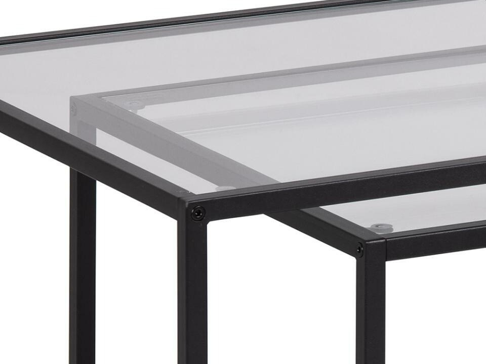 Conjunto de mesa de centro Norsica Sevferi 189 (Preto)