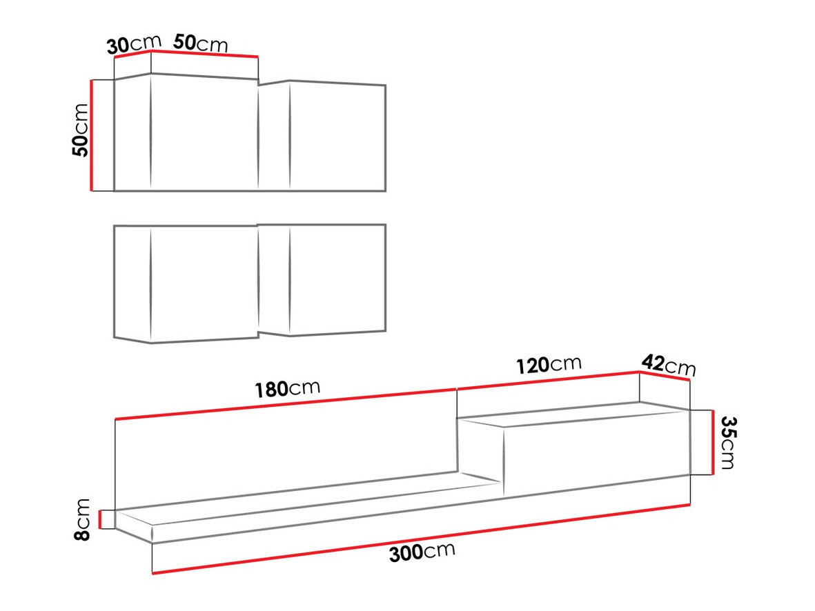 Conjunto para sala de estar Charlotte 110