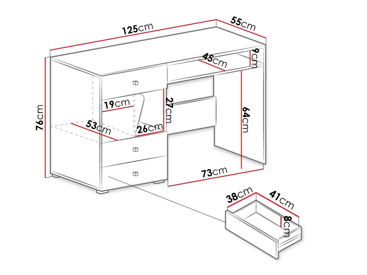 Mesa de escritório Omaha M108