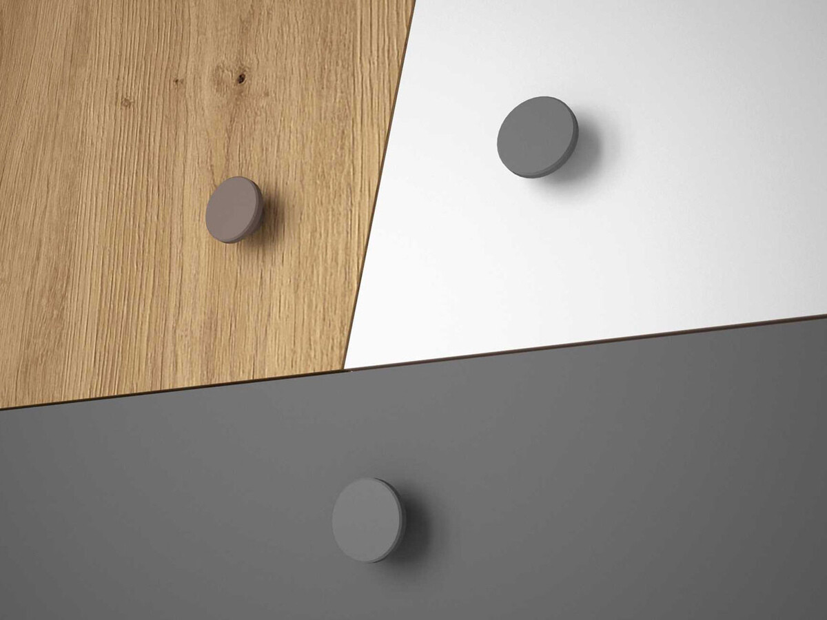 Mesa de escritório Almira 109 (Carvalho Artisan + Branco)