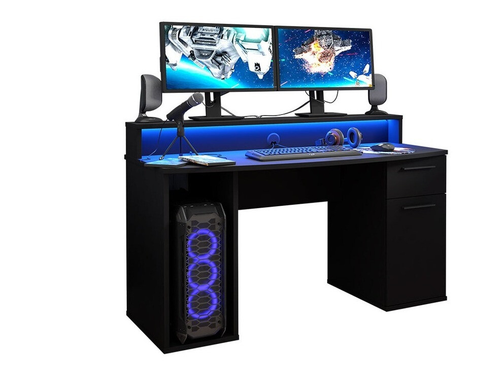 Mesa gaming Serus (Preto matte)