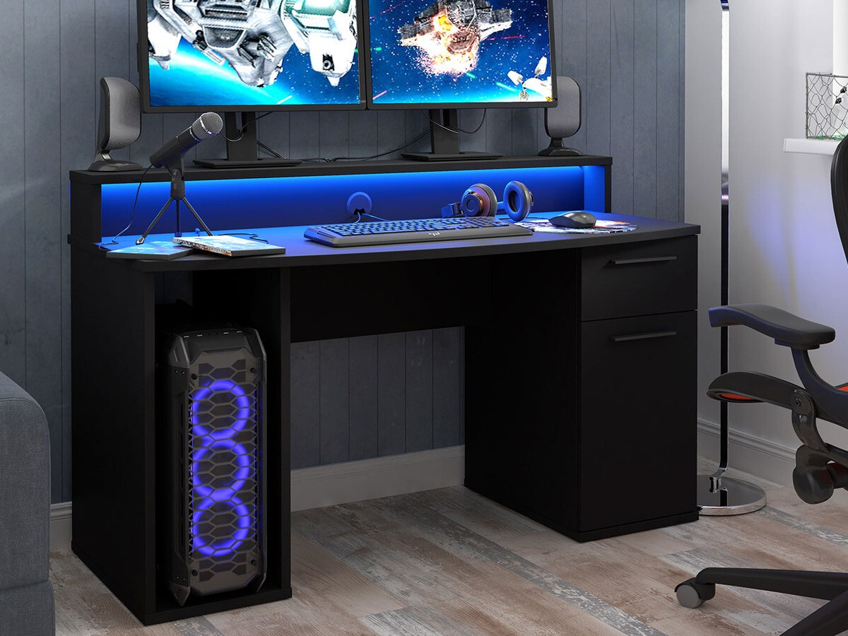 Mesa gaming York 100 (Preto matte)