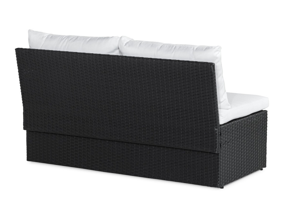 Sofá para o exterior Comfort Garden 1560 (Branco + Preto)