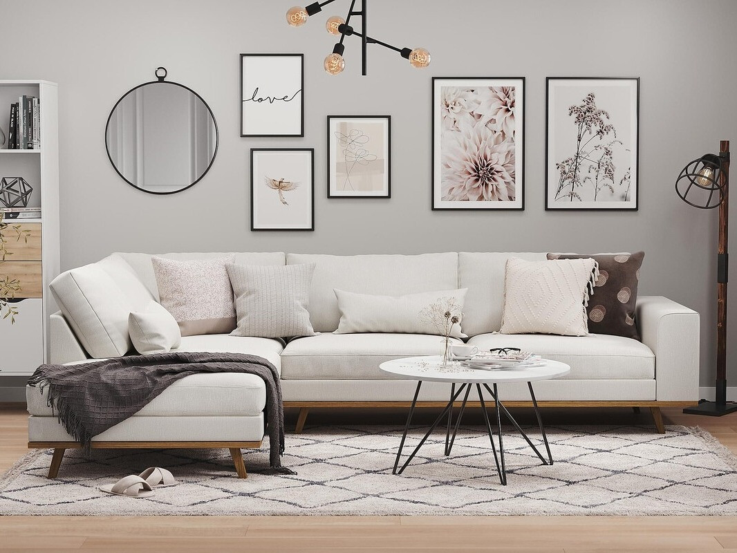 Sofá de canto Floromo 107 (Melva 02)