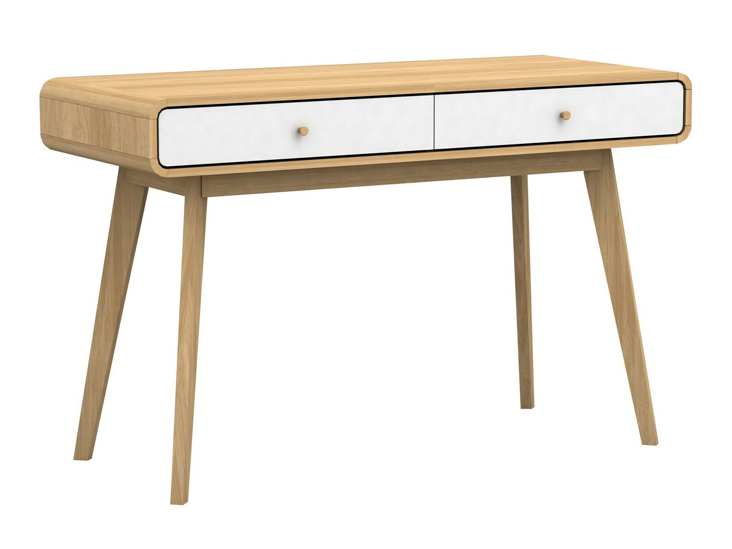 Mesa de escritório Elbtena 108 (Carvalho + Branco)