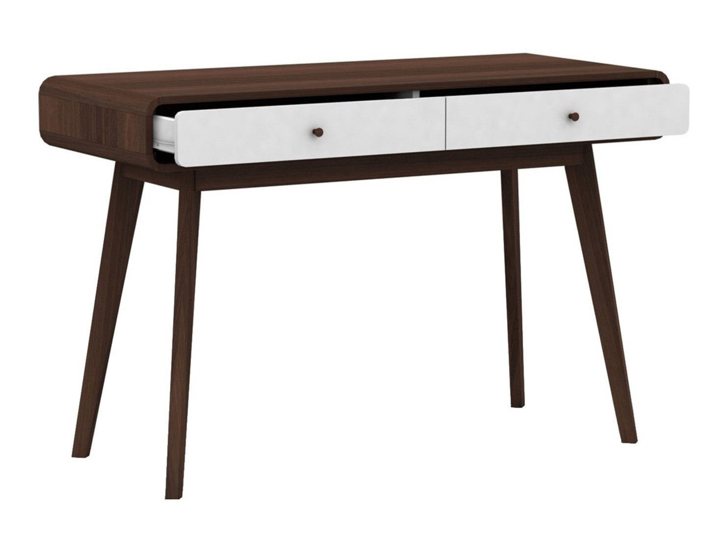 Mesa de escritório Elbtena 108 (Noz + Branco)