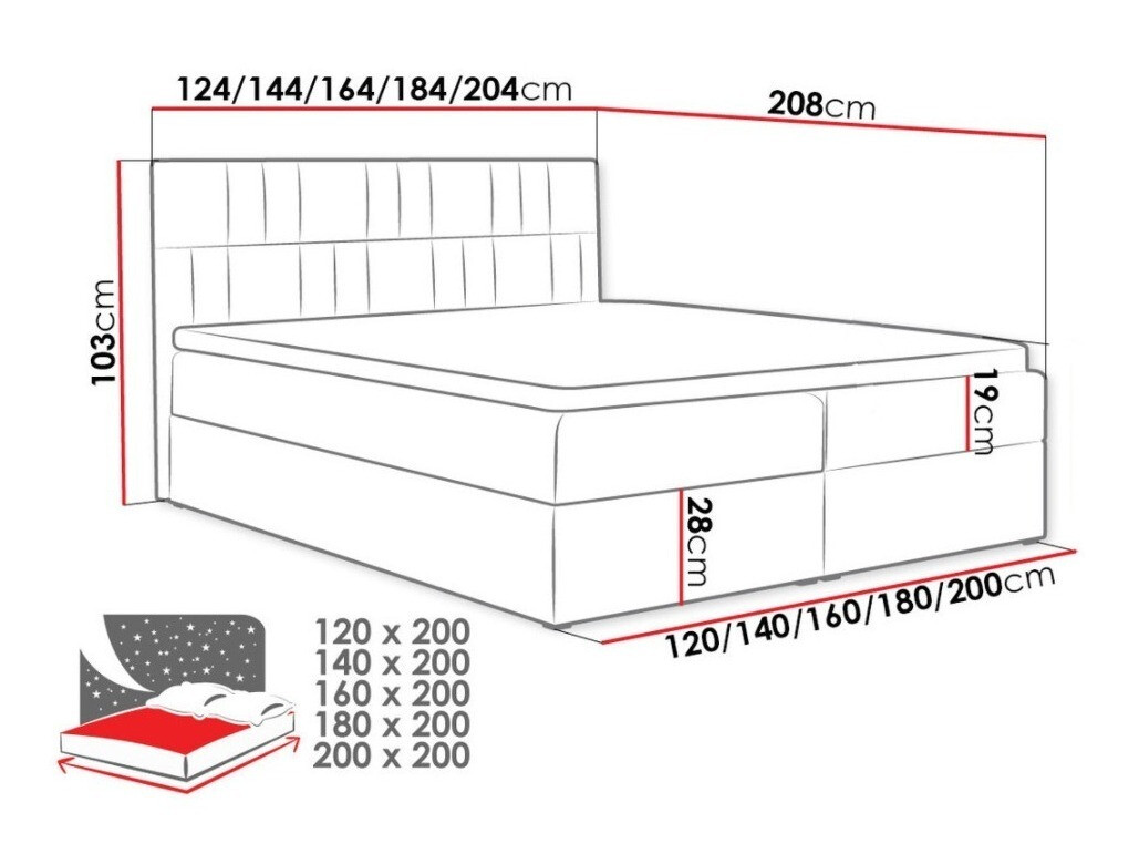 Cama continental Pons II (Kronos 34)