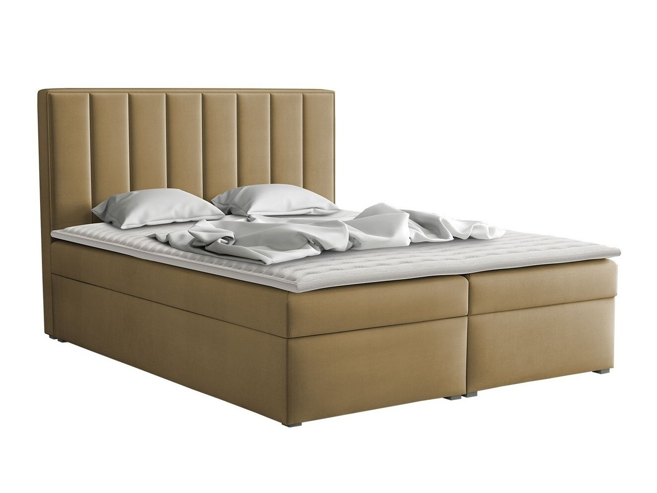 Cama continental Pomona 116 (Magic veludo 2206)