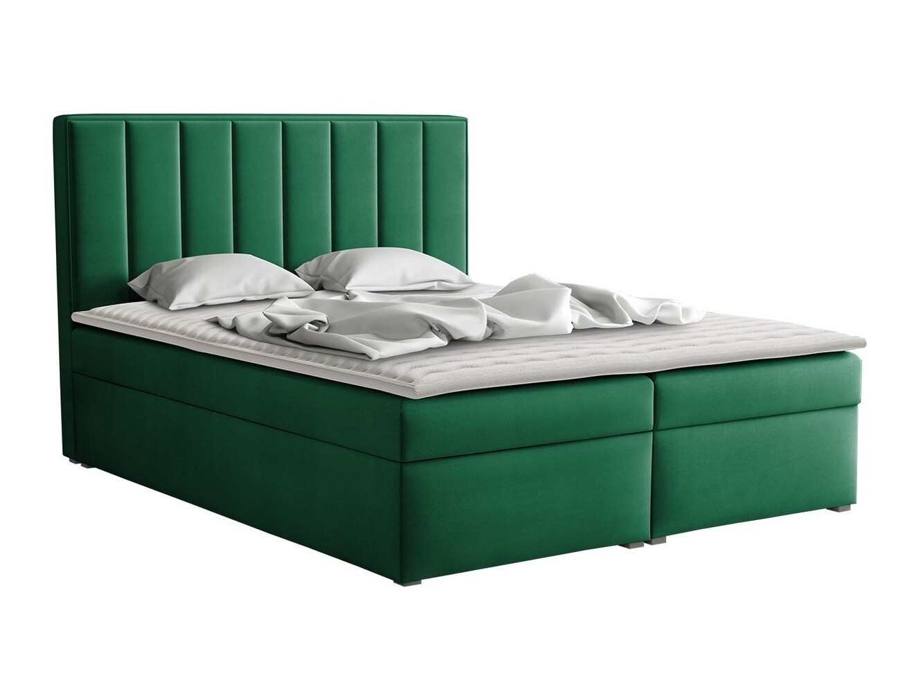 Cama continental Pomona 116 (Magic veludo 2225)