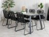 Conjunto de mesa e cadeiras Dallas 2477 (Preto)