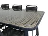 Conjunto de mesa e cadeiras Dallas 2477 (Preto)