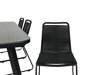 Conjunto de mesa e cadeiras Dallas 2477 (Preto)