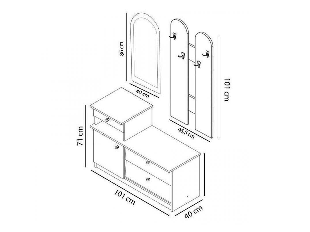 Conjunto para corredor Murrieta 117 (Branco)