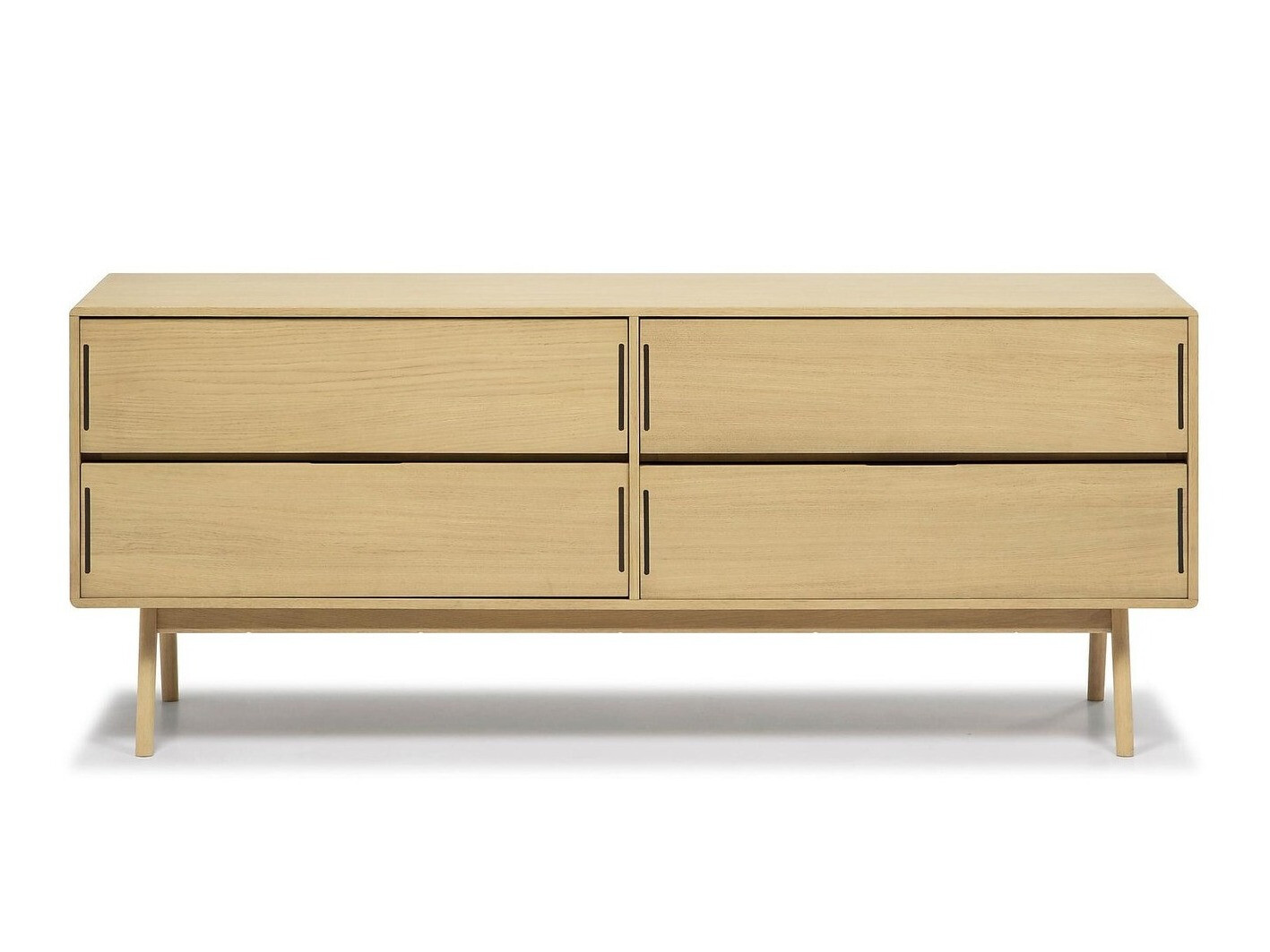 Cómoda Albelu 107 (Carvalho + Carvalho escuro)