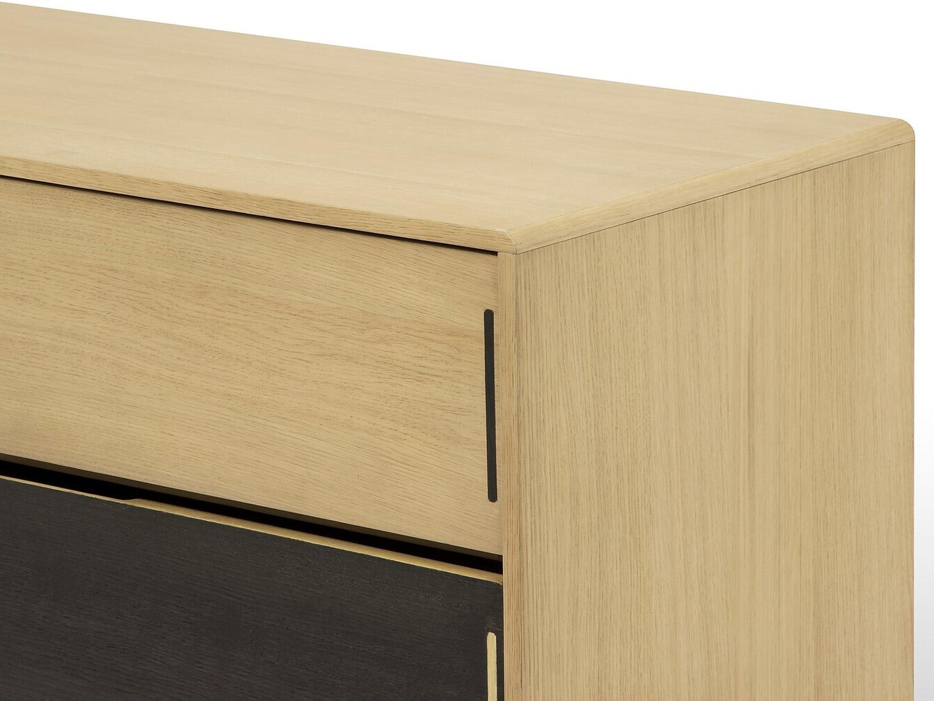 Cómoda Albelu 107 (Carvalho + Carvalho escuro)