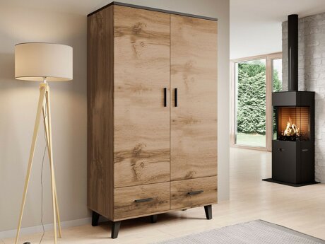 Roupeiro Larfloi 111 (Carvalho wotan + Preto)