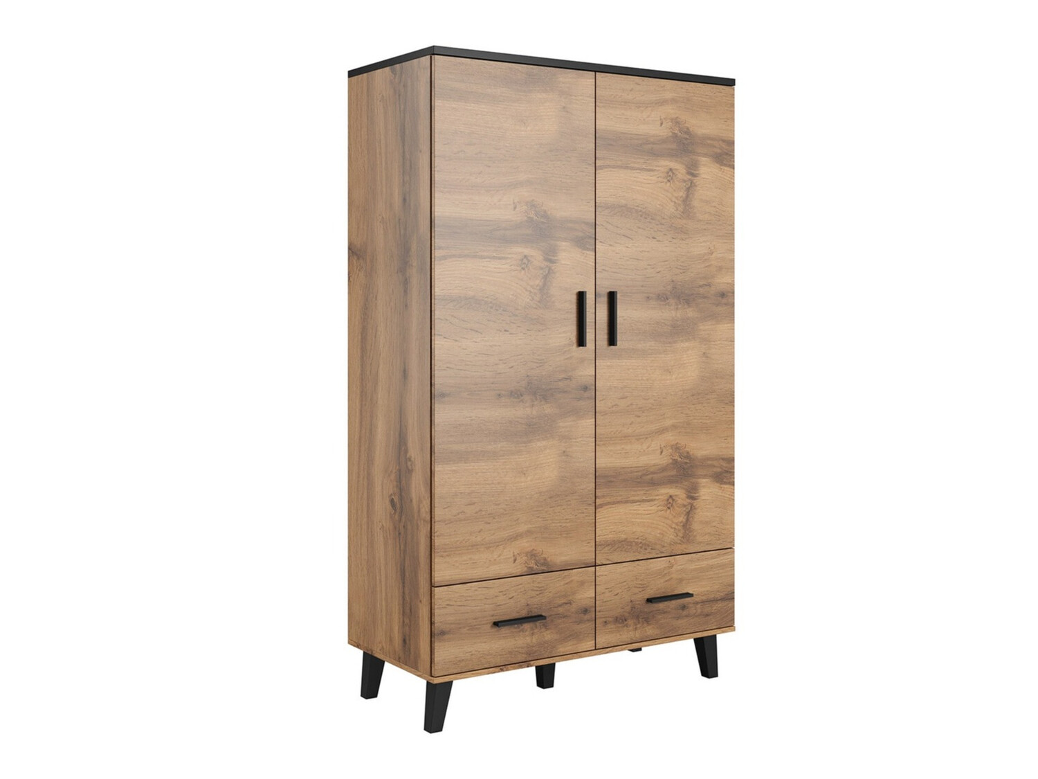 Roupeiro Larfloi 111 (Carvalho wotan + Preto)