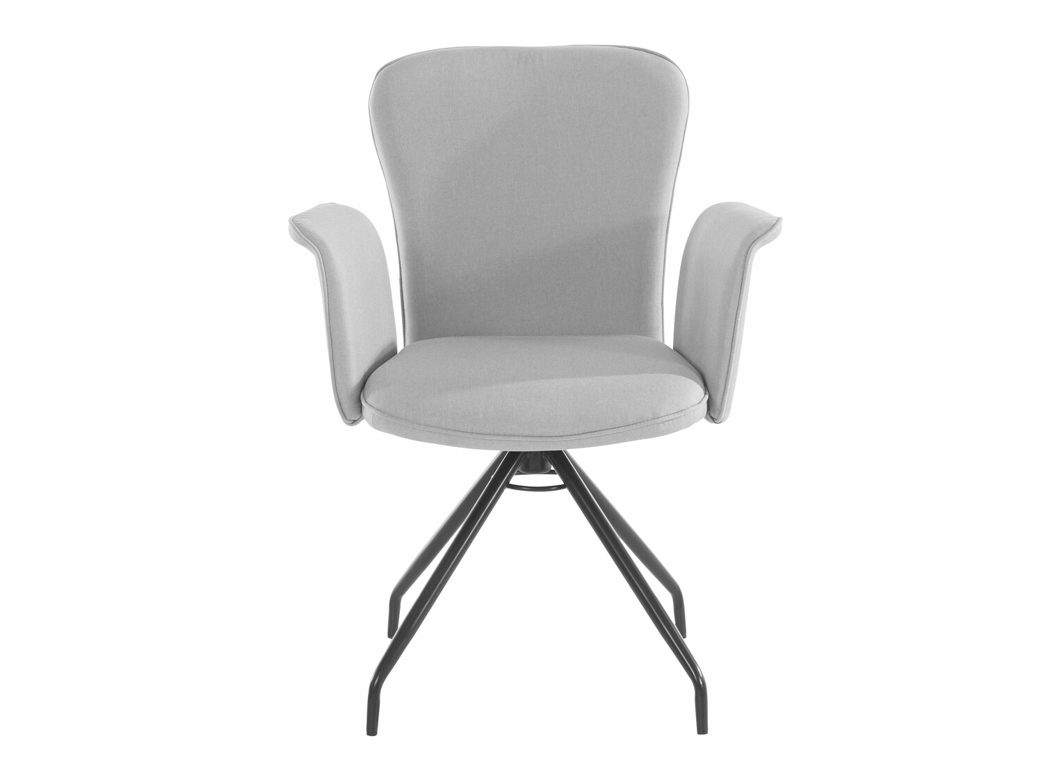 Conjunto de cadeiras Denton 537 (Cinzento claro + Preto)