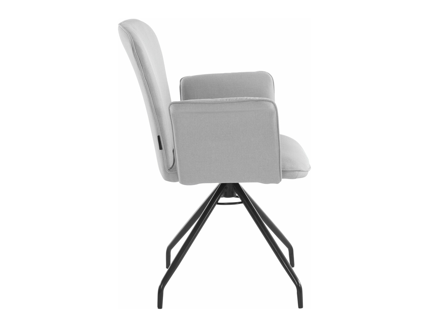 Conjunto de cadeiras Denton 537 (Cinzento claro + Preto)