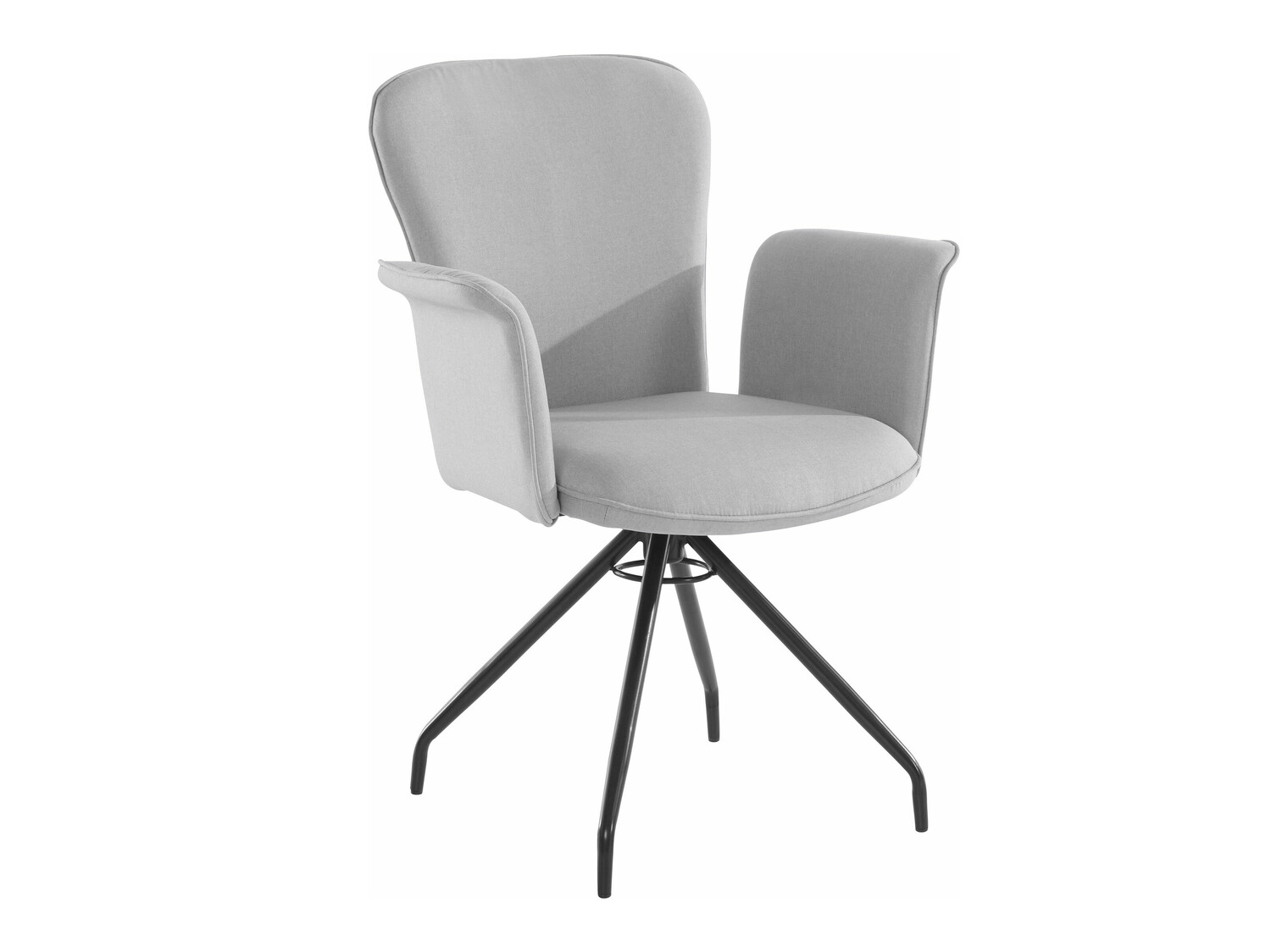Conjunto de cadeiras Denton 537 (Cinzento claro + Preto)