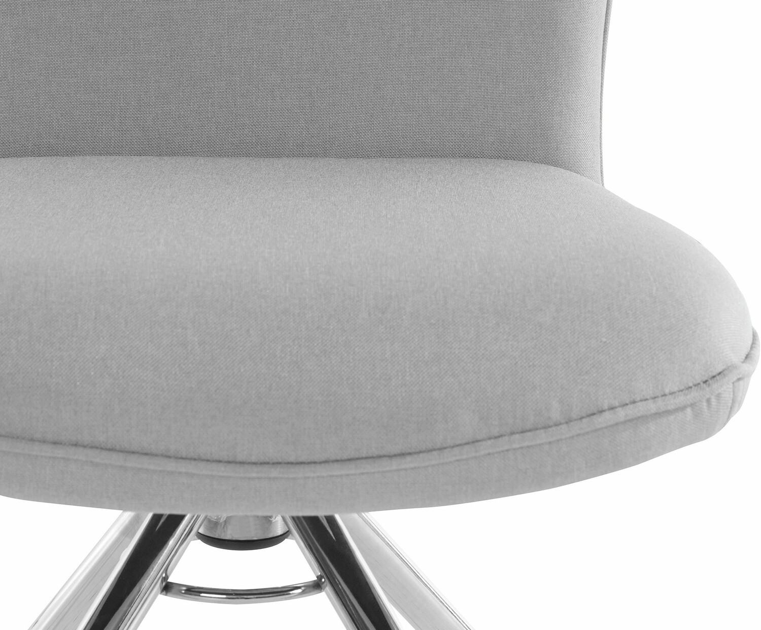 Conjunto de cadeiras Denton 538 (Cinzento claro + Prata)