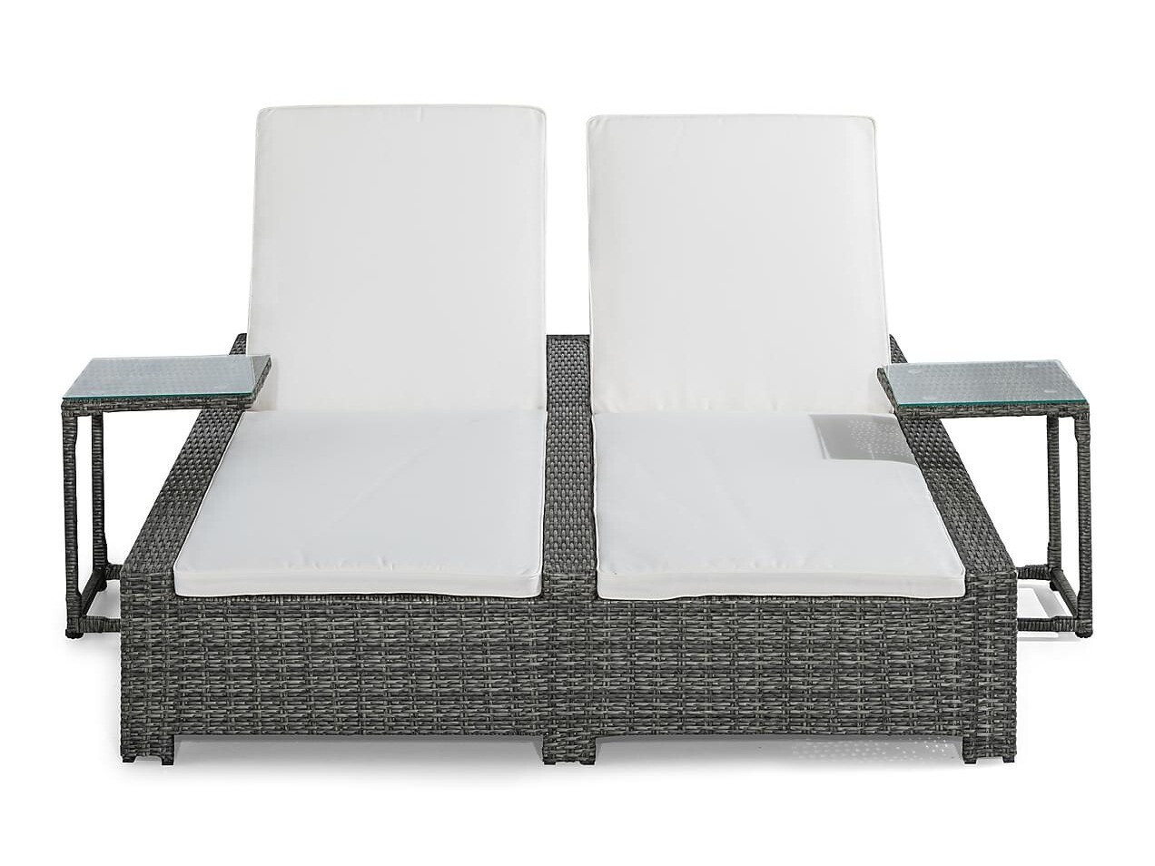 Conjunto de mobiliário para o exterior Comfort Garden 1669 (Preto + Branco)