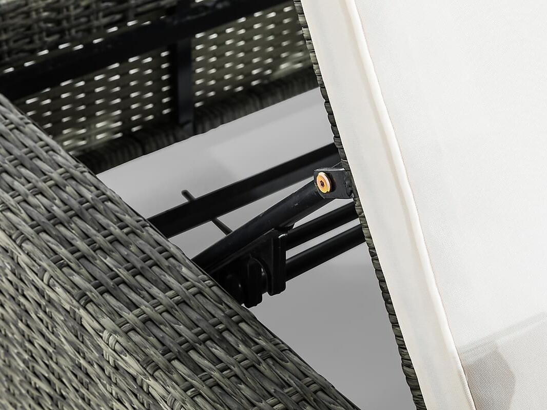 Conjunto de mobiliário para o exterior Comfort Garden 1669 (Preto + Branco)