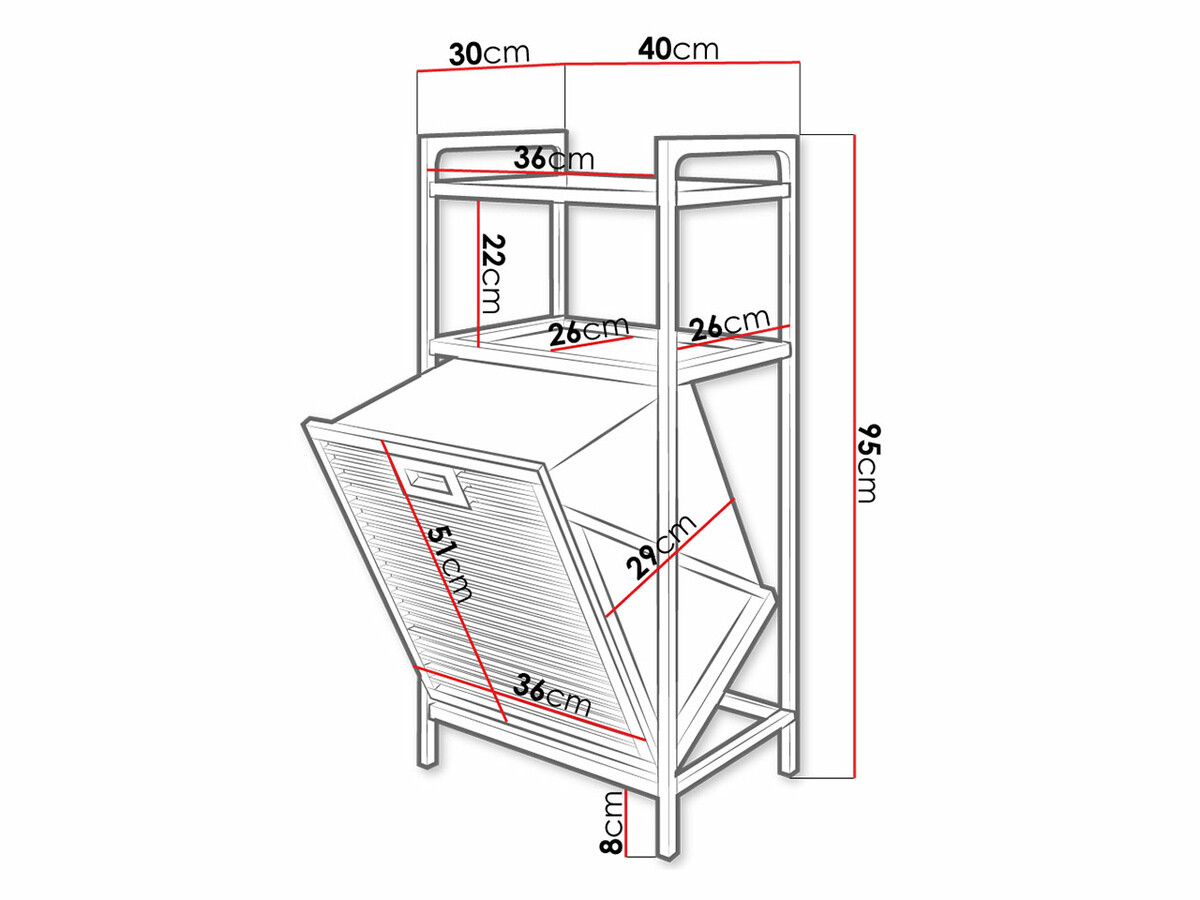 Prateleira para casa de banho Structes