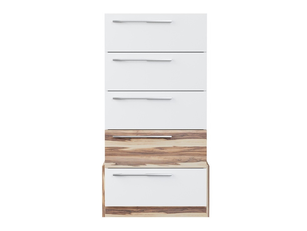 Cómoda Omaha C101 (Branco + Baltimore Noz)