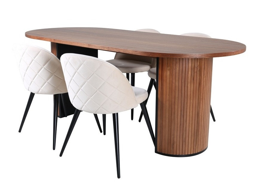 Conjunto para refeições Dallas 2764 (Creme + Preto)