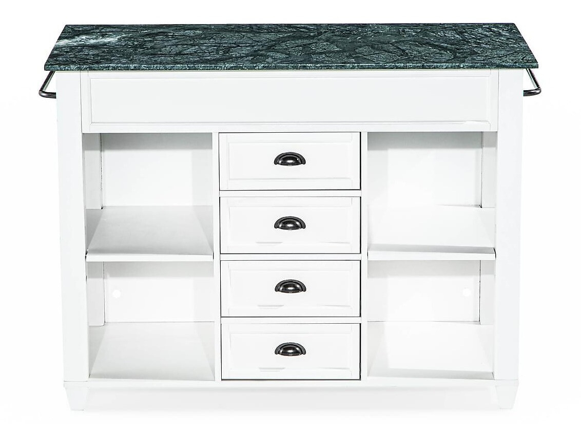 Mesa de bar Riverton 436 (Cinzento mármore + Branco)