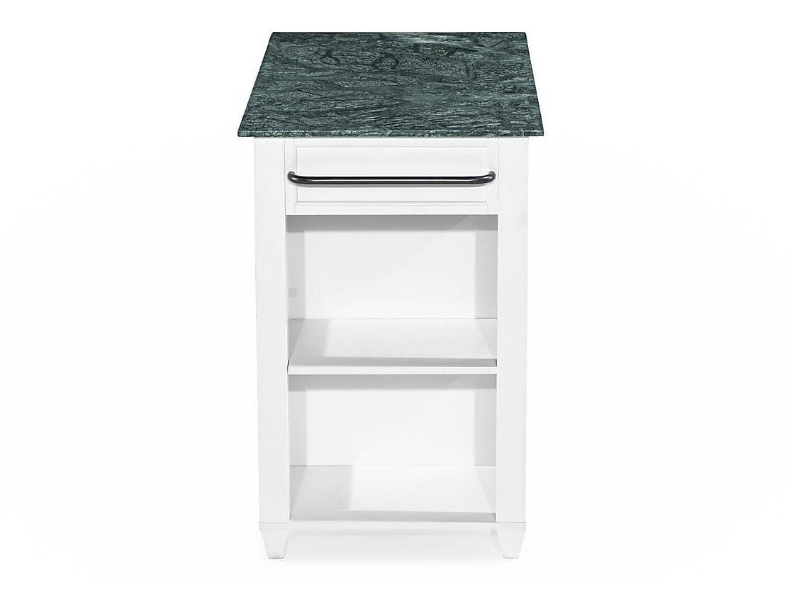 Mesa de bar Riverton 436 (Cinzento mármore + Branco)