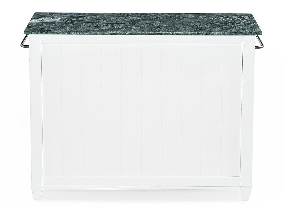 Mesa de bar Riverton 436 (Cinzento mármore + Branco)