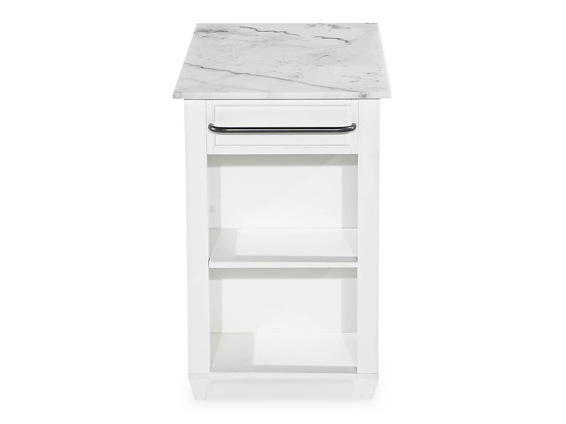 Mesa de bar Riverton 436 (Marmore branco + Branco)