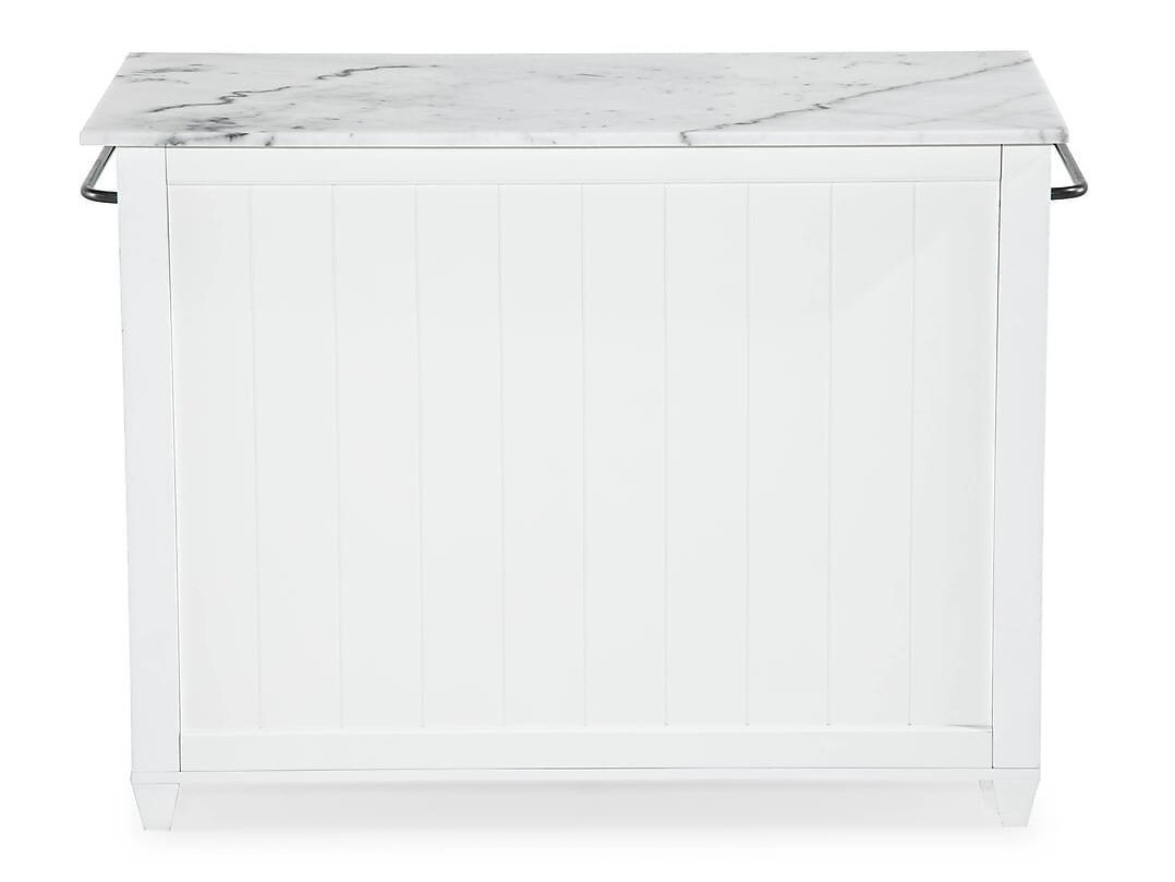 Mesa de bar Riverton 436 (Marmore branco + Branco)